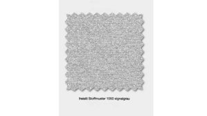 Sofa Freistil aus Metall Stoff in Hellgrau ROLF BENZ freistil 185 Polstergarnitur Eckgarnitur - FREI PLANBAR - Stoff signalgrau 1050, ca. 265 x 180 cm, Stahlwinkelfuss staubgrau