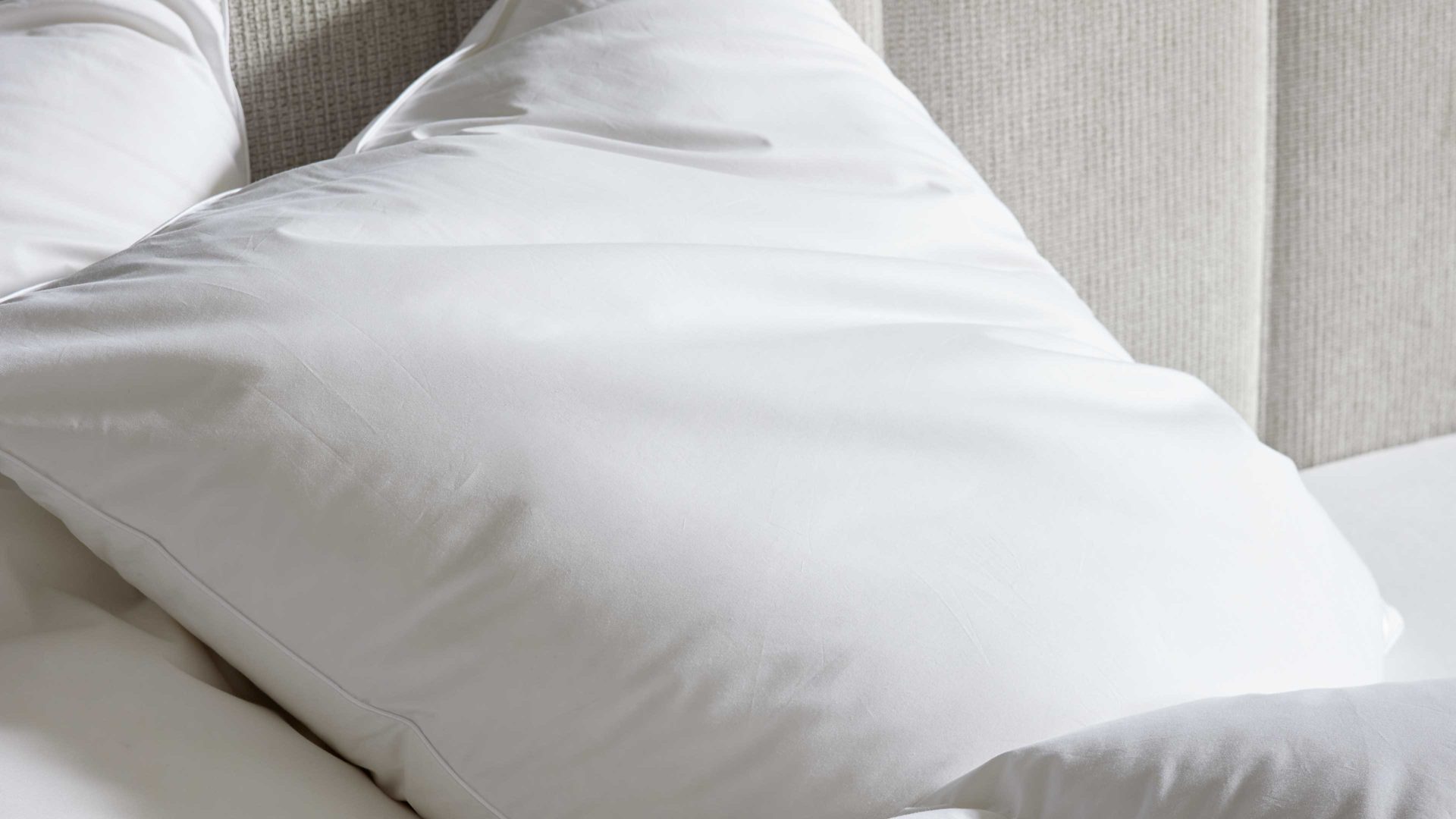 Kopfkissen Interliving aus Stoff in Weiß Interliving Kopfkissen Serie 9204 70 % Federn & 30 % Daunen, ca. 1.100 g - ca. 80 x 80 cm