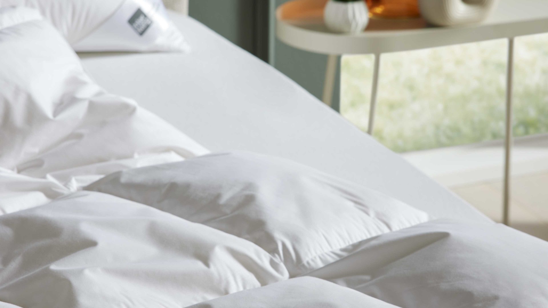 Daunendecke Interliving aus Stoff in Weiß Interliving Bettdecke Serie 9204 - Daunendecke als Cassettendecke normal, ca. 1.230 g Daunen - ca. 240 x 220 cm