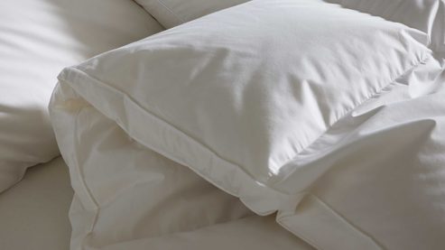 Daunendecke Interliving aus Stoff in Weiß Interliving Bettdecke Serie 9204 - Daunendecke als Winterbett warm, ca. 1.640 g Daunen - ca. 240 x 220 cm