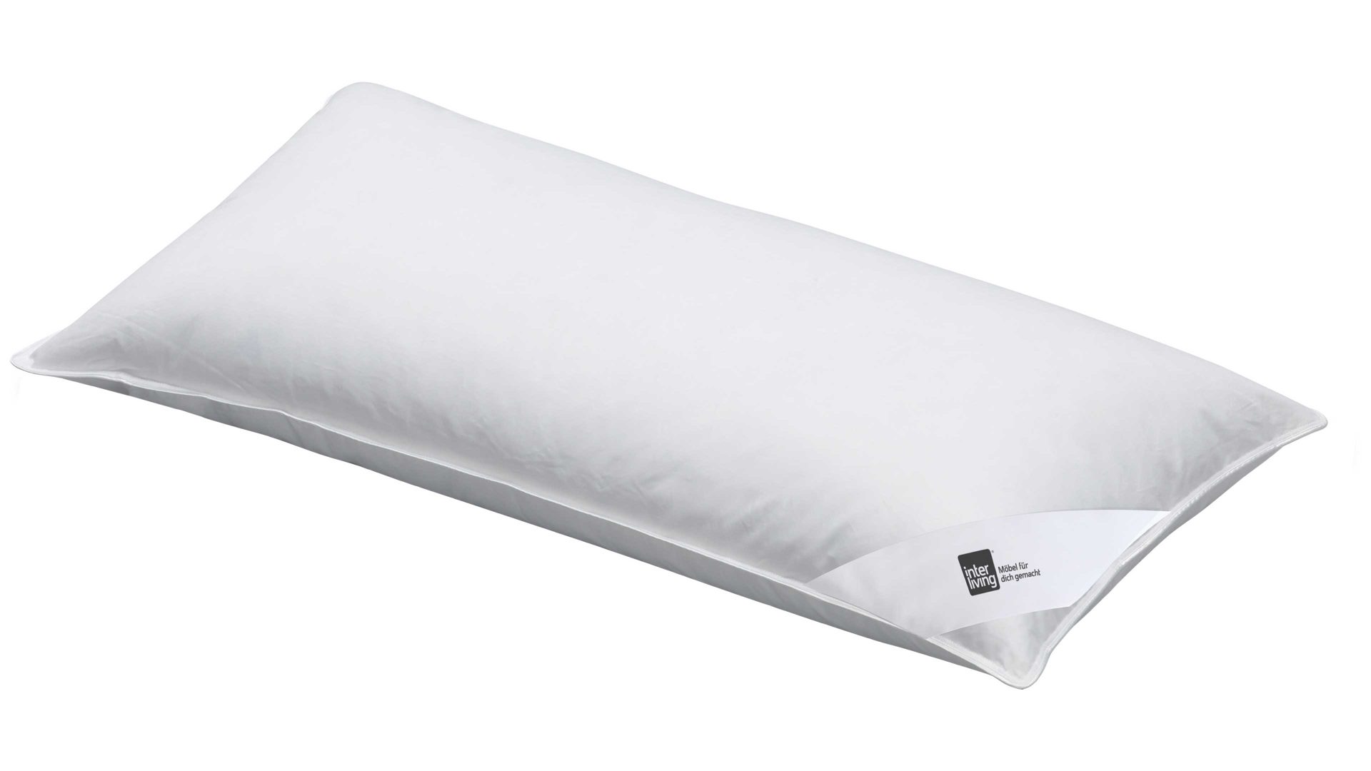 Kopfkissen Interliving aus Stoff in Weiß Interliving Kopfkissen Serie 9205 70 % Federn & 30 % Daunen, ca. 570 g - ca. 40 x 80 cm
