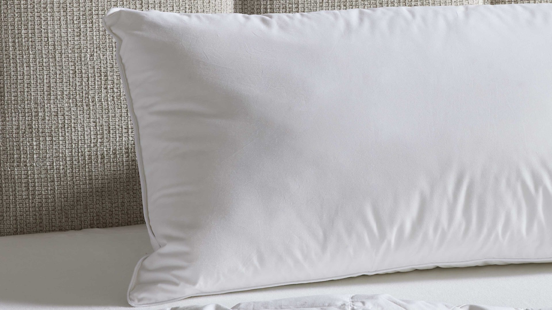 Kopfkissen Interliving aus Stoff in Weiß Interliving Kopfkissen Serie 9205 - 3-Kammerkissen ca. 640 g - ca. 40 x 80 cm