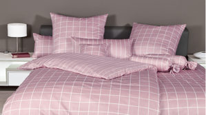 Bettwäsche-Set Janine® aus Naturfaser in Pink Janine® Bettwäsche-Set Kreiderosé - ca. 135 x 200 cm
