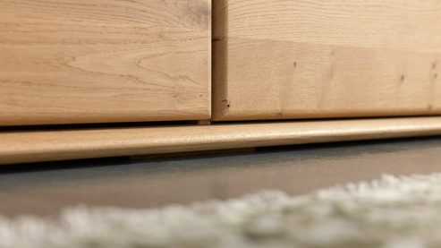 Highboard Interliving aus Holz in Holzfarben Interliving Wohnzimmer Serie 2028 - Highboard Wildeiche - zwei Türen, Breite ca. 102 cm