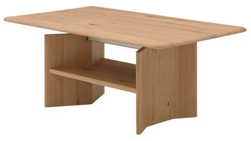Couchtisch Interliving aus Holz in Holzfarben Interliving Wohnzimmer Serie 2028 - Couchtisch Wildeiche - ca. 120 x 50- 69 x 70 cm