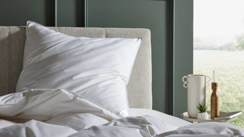 Betten-Set Interliving aus Stoff in Weiß Interliving Betten-Set Serie 9211 - Daunenkissen und -decke Federn & Daunen, zweiteilig - ca. 135 x 200 cm