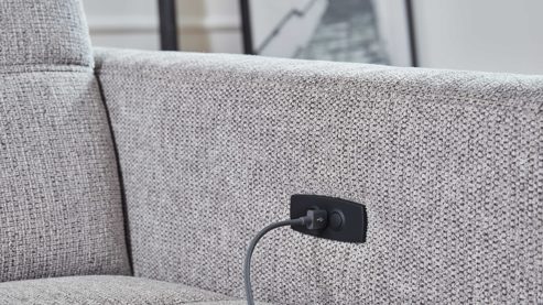 Funktion KAWOO aus Metall in Transparent KAWOO Serie 8334 - Sitzvorzug A-M-U motorisch - mit USB-Anschluss