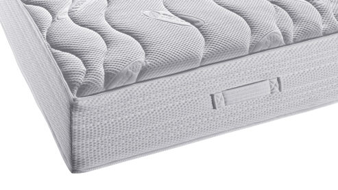 Federkernmatratze KAWOO aus Stoff in Weiß KAWOO Mikro-Taschenfederkernmatratze M-TFK3 Härtegrad 2 - Liegefläche ca. 90 x 200 cm