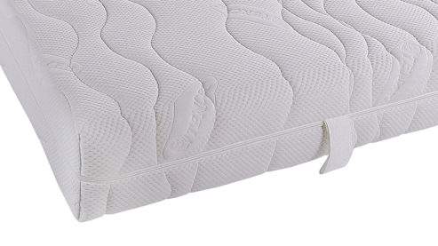 Federkernmatratze KAWOO aus Stoff in Weiß KAWOO Mikro-Taschenfederkernmatratze M-TFK2 Härtegrad 2 - Liegefläche ca. 90 x 200 cm