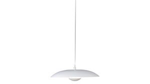 Pendelleuchte Näve aus Metall in Weiß näve LED-Hängelampe Ufo weißes Metall – Durchmesser ca. 34 cm