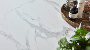 Einbauküche Nobilia® aus Holz in Hellgrau nobilia® Einbauküche Laser mit Einbaugeräten Seidengrau - zweiteilig