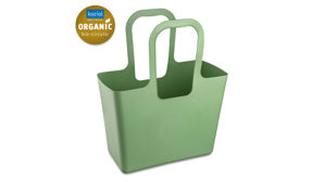 Einzeltasche Koziol aus Kunststoff in Grün KOZIOL Tasche XL - Shopper, Einkaufstasche gross nature leaf green