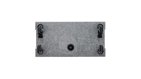 Sonnenschirm-Ständer Doppler® aus Metall Stein in Grau doppler Sonnenschirm-Ständer mit Rollen 25 kg - hellgrauer Granit – ca. 45 x 22 cm