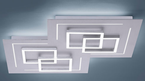 Deckenleuchte Paul neuhaus aus Metall in Metallfarben Paul Neuhaus Deckenleuchte Q®-LINEA Aluminium & Acryl – Länge ca. 60 cm