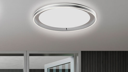 Deckenleuchte Paul neuhaus aus Metall in Metallfarben Paul Neuhaus Q®-VITO - Deckenlampe Edelstahl – Durchmesser ca. 59 cm