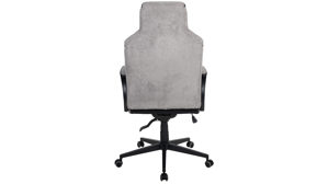 Bürostuhl Duo collection aus Stoff in Grau Chefsessel Sandro grauer Bezug & schwarzes Drehkreuz