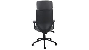 Bürostuhl Duo collection aus Stoff in Dunkelgrau Chefsessel Wanja dunkelgrauer Bezug & schwarzes Drehkreuz