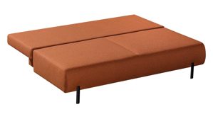 Schlafsofa Restyl aus Stoff in Terracotta Restyl Schlafsofa FLASH - Querschläfer Bezug 55-6595-6597 Terra - Breite ca. 197 cm