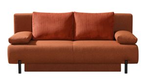 Schlafsofa Restyl aus Stoff in Terracotta Restyl Schlafsofa FLASH - Querschläfer Bezug 55-6595-6597 Terra - Breite ca. 197 cm