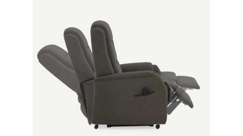 Relaxsessel Hukla aus Stoff in Anthrazit HUKLA HU-RV15038 Relaxsessel Sessel RV82 A8 Stoffbezug Stoff DeLuxe 19 Anthrazit, Funktion A8 ein Motor + Aufstehhilfe