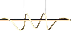 Pendelleuchte Just light. (leuchtendirekt) aus Metall in Schwarz JUST LIGHT. Hängeleuchte Emanda Schwarz & Gold - Länge ca. 120 cm