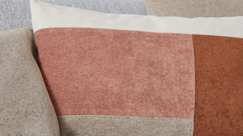 Kissenbezug /-hülle Interliving aus Stoff in Rosa Interliving Kissen Serie 9127 - Kissenhülle Sand- & Rosetöne - ca. 40 x 60 cm