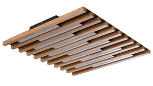 Deckenleuchte Interliving aus Holz in Schwarz Interliving Leuchten Serie 9347 - Deckenlampe Holz - ca. 62 x 60 cm