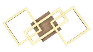 Deckenleuchte Globo lighting aus Metall in Schwarz GLOBO Deckenlampe Bossy mattschwarzes Metall - Länge ca. 70 cm