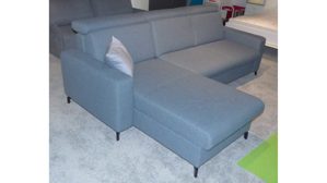 Ecksofa Poco | steinpol aus Stoff in Hellblau POCO Schlafsofa Westside Premium - Ecksofa mit Schlaffunktion blaugraues Flachgewebe Portofino, Breite ca. 262 cm