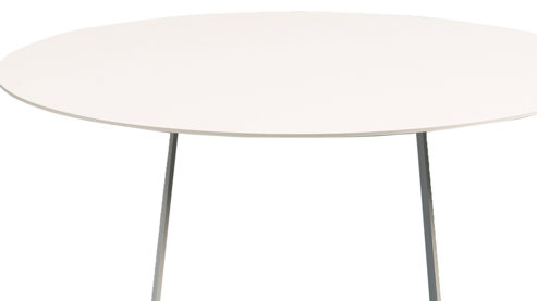 Couchtisch M2 kollektion aus Metall in Weiß Beistelltisch Freddy 2 Cremeweiß - ca. 45 x 45 cm