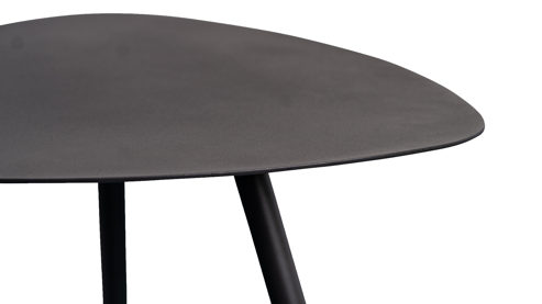 Beistelltisch M2 kollektion aus Metall in Anthrazit Beistelltisch Mira 2 Anthrazit - ca. 50 x 50 cm