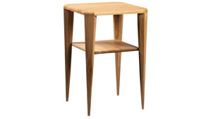 Beistelltisch M2 kollektion aus Holz in Holzfarben Beistelltisch Bell 1 Wildeiche - ca. 40 x 40 cm