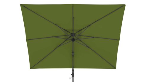 Sonnenschirm Doppler® aus Kunstfaser in Grün doppler® Pendel-Sonnenschirm MyZone Side kiwigrüne Kunstfaser – ca. 320 x 240 cm