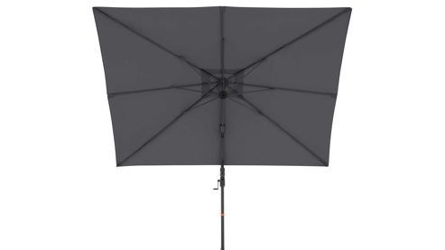 Sonnenschirm Doppler® aus Kunstfaser in Anthrazit doppler® Pendel-Sonnenschirm MyZone Side anthrazitfarbene Kunstfaser – ca. 320 x 240 cm