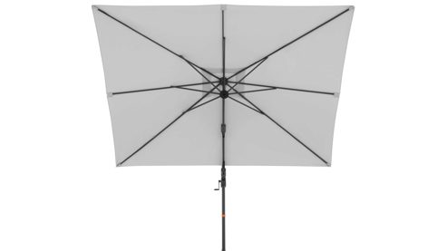 Sonnenschirm Doppler® aus Kunstfaser in Hellgrau doppler® Pendel-Sonnenschirm MyZone Side hellgraue Kunstfaser – ca. 320 x 240 cm
