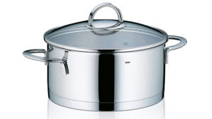 Bräter Kela | keck & lang aus Metall in Edelstahl Bräter Cailin Edelstahl & Klarglas - Durchmesser ca. 20 cm