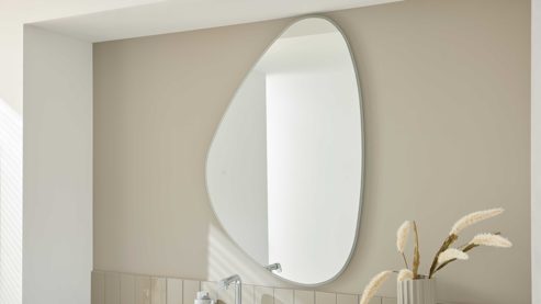 Wandspiegel Interliving aus Spiegel in Transparent Interliving Bad Serie 7490 – Spiegel ca. 120 x 80 cm