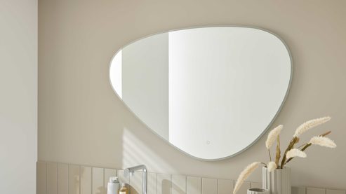 Wandspiegel Interliving aus Spiegel in Transparent Interliving Bad Serie 7490 – Spiegel ca. 120 x 80 cm