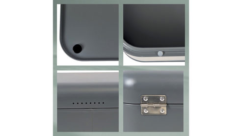 Brotkasten Kela | keck & lang aus Metall in Dunkelgrau kela Brotkasten Frisca dunkelgraues Metall  - ca.  30 x 18 cm