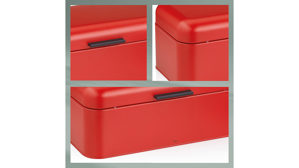 Brotkasten Kela | keck & lang aus Metall in Rot kela Brotkasten Frisca rotes Metall  - ca.  30 x 18 cm