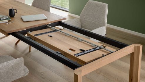 Auszugtisch Interliving aus Holz in Holzfarben Interliving Esszimmer Serie 5102 – Auszugtisch Eiche bianco - ca. 180 - 280 x 90 cm