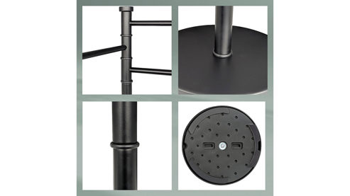 Handtuchhalter Kela | keck & lang aus Metall in Schwarz kela Handtuchhalter Swing Schwarz – ca. 29 x 86 cm