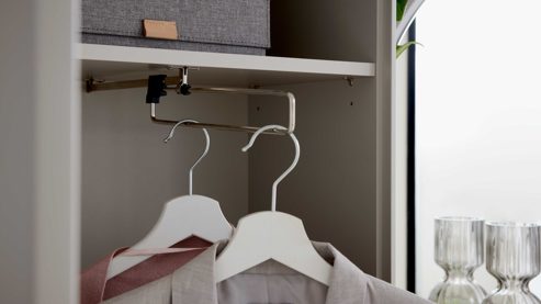 Garderoben-Set Interliving aus Holz in Weiß Interliving Garderoben Serie 6013 - GarderobenSet Sahara Creme & Granitfurnier - vierteilig