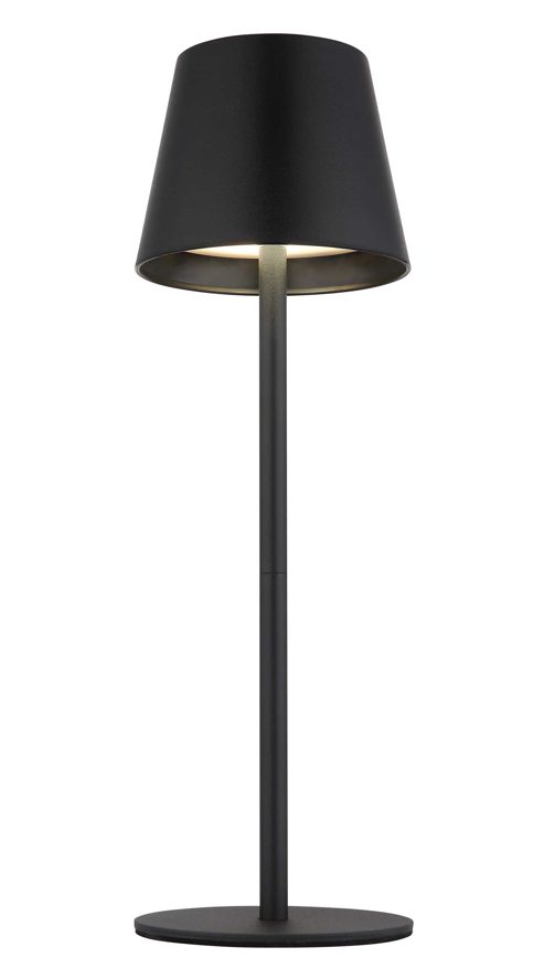 Tischleuchte Globo lighting aus Kunststoff Metall in Schwarz GLOBO LED-Tischleuchte Vannie I - 3 in 1 Akku-Leuchte schwarzes Metall - Höhe ca. 35,5 cm