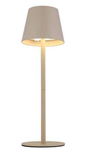 Tischleuchte Globo lighting aus Kunststoff Metall in Sand GLOBO LED-Tischleuchte Vannie I - 3 in 1 Akku-Leuchte sandfarbenes Metall - Höhe ca. 35,5 cm