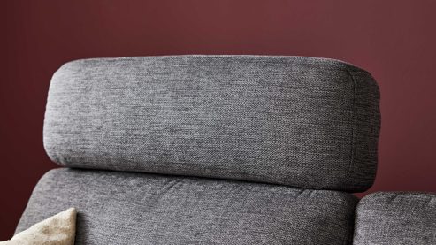 Kopfstütze Interliving aus Stoff in Anthrazit Interliving Sofa Serie 4700 - Kopfstütze anthrazitfarbener Bezug Balu