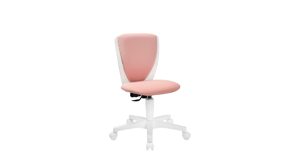 Bürostuhl Topstar aus Kunststoff Metall Stoff in Rosa TOPSTAR Drehstuhl High Kid Stoff zartrosa & Gestell Kunststoff schwarz
