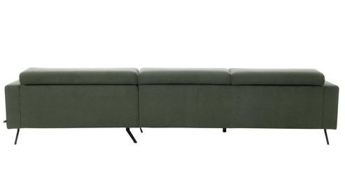 Ecksofa Interliving aus Stoff in Grün Interliving Sofa Serie 4303 – Ecksofa moosgrüner Pfotenstoff Cyber - Stellfläche ca. 323 x 190 cm