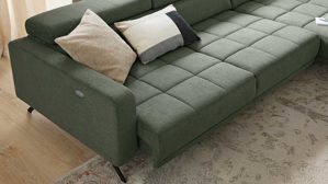 Funktion Interliving aus Metall in Transparent Interliving Sofa Serie 4303 – Sitztiefenverstellung motorisch