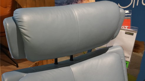 Sessel Ekornes aus Holz Leder Metall in Schwarz Jeansblau Stressless MAGIC M Signature, Relax-Sessel und Hocker Signature Schwarz, Medium, Leder Paloma sparrow blue